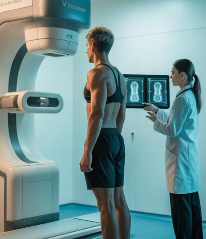 Body composition DEXA scan at Harley Street London clinic comparing accuracy methods